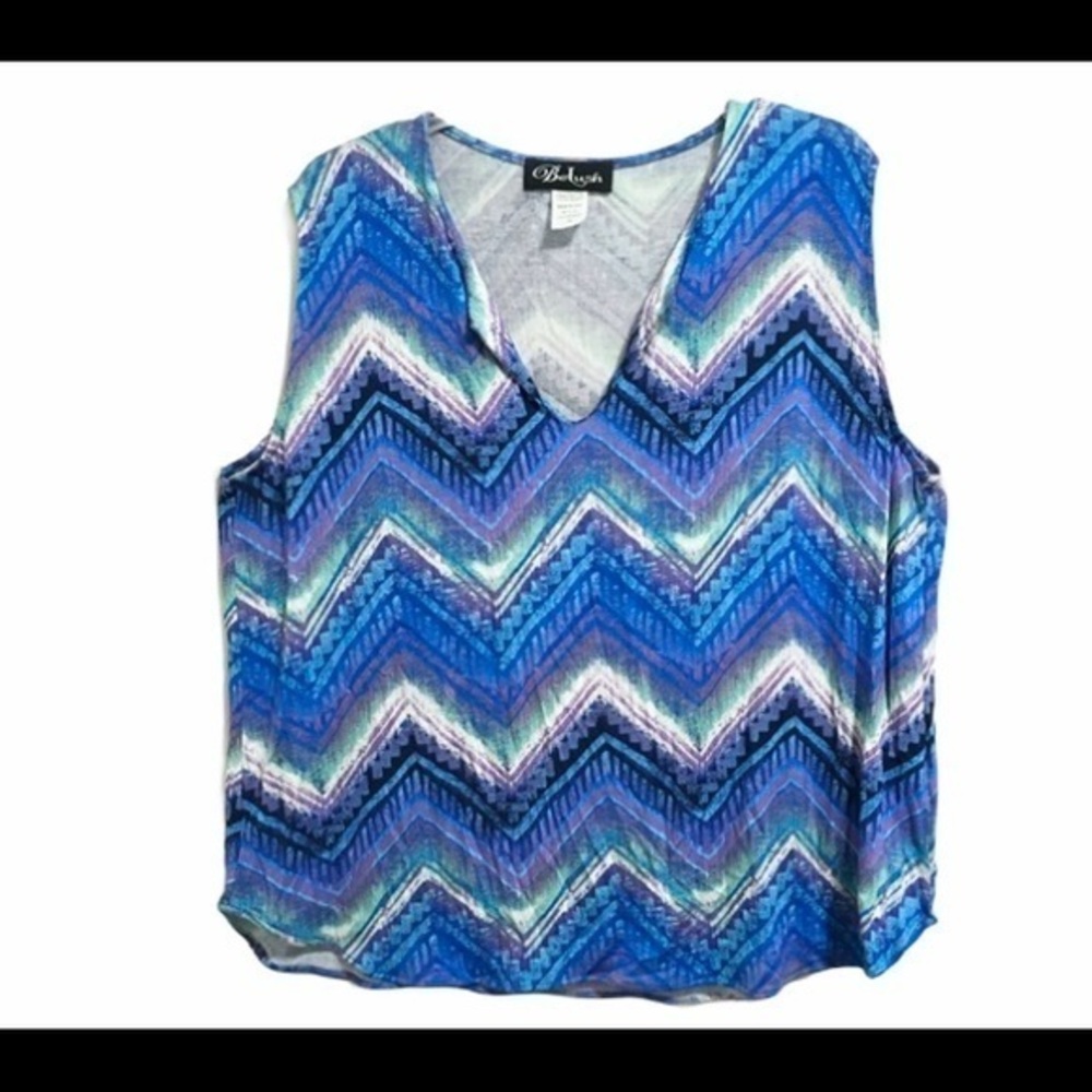 Belush Plus Size Top sleeveless 2X